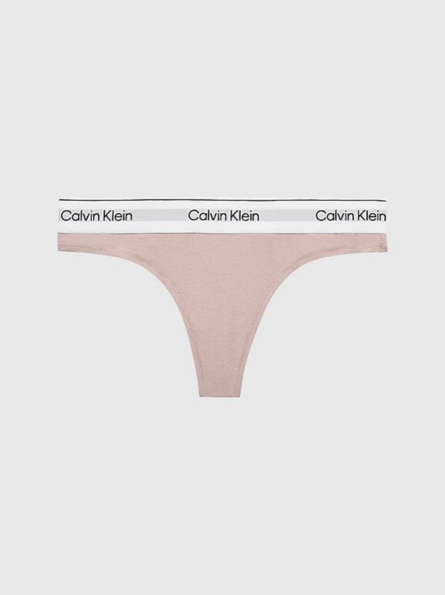 Calvin Klein USA Modern Cotton Womens Thong Pink 0596128-AK